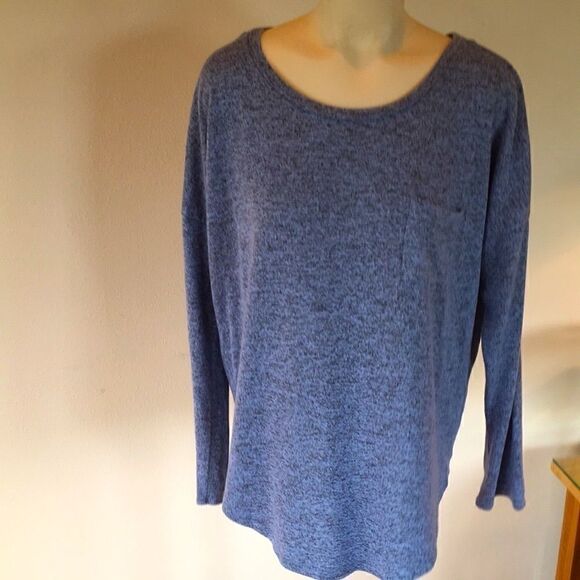 Republic long sleeve gray tee shirt soft fleece like pocket top L - Picture 1 of 6